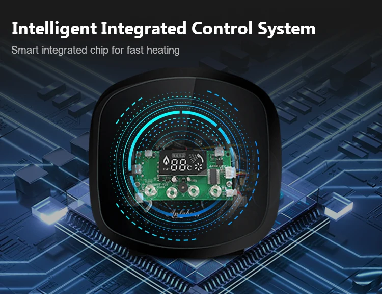 220V Black Multi-Function Instant Water Heater Electric Touch Screen Control Household Hotel Use Hot Sales Plastic Housing 6