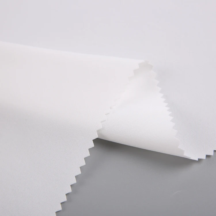 Newest design 100 polyester plain dyed wool lace white Arab robe fabric