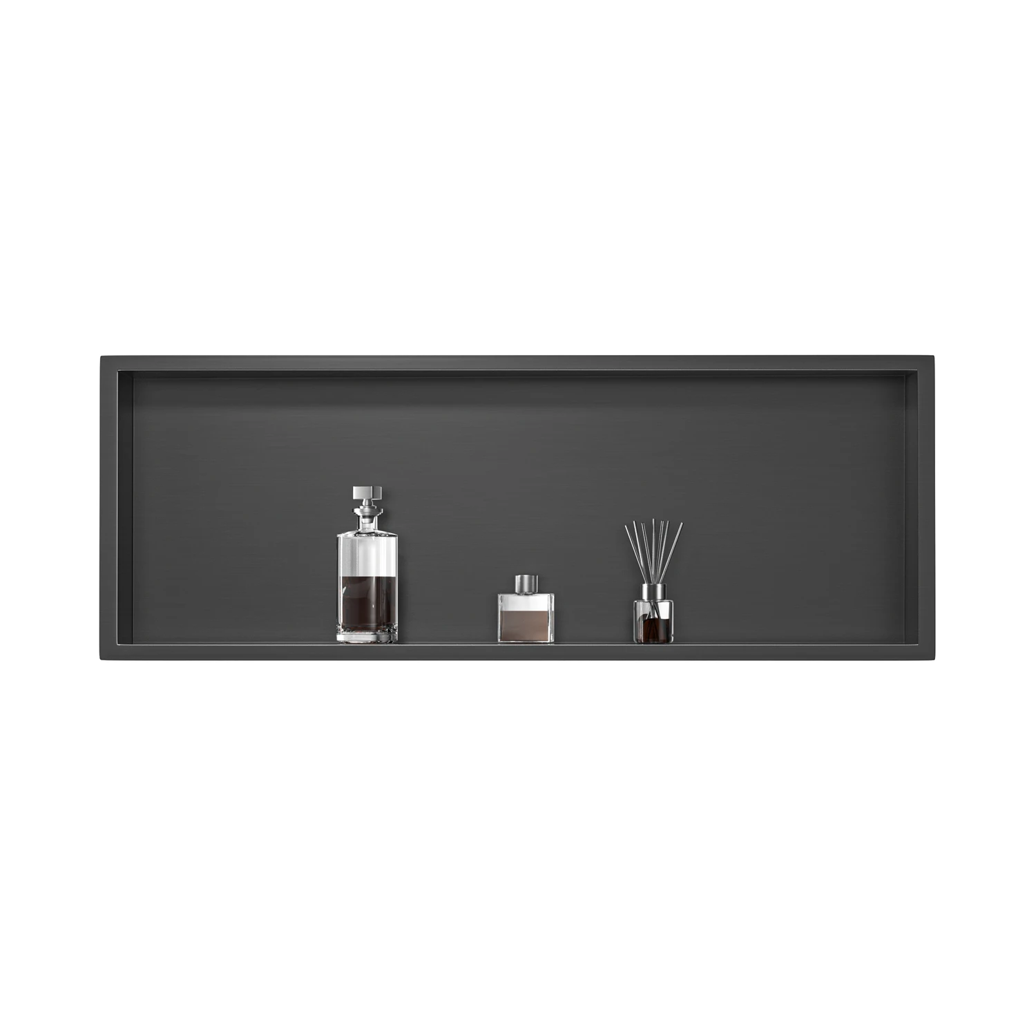 Wholesale Stainless Steel 304 Bathroom Shower Niche Gunmetal Grey Bathroom Accessories Living Room Niche