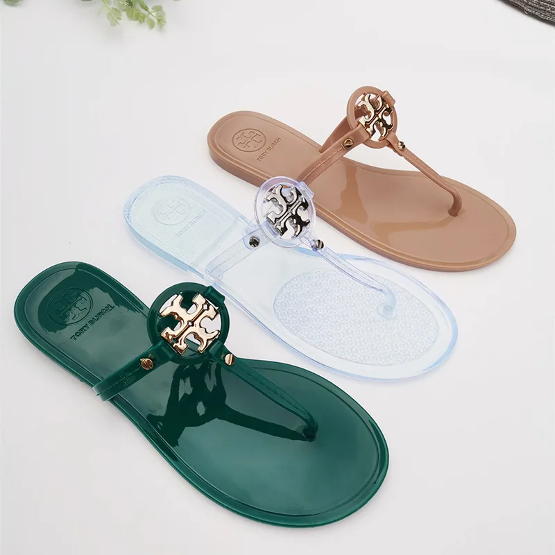 
Jelly flat sandals beach slippers sandalia mujer nina women PVC sandals 