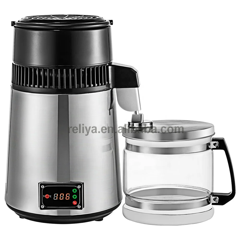 Stainless Steel Water Distiller 745W Water Distillation Kit 4.2L Distilled Water Machine