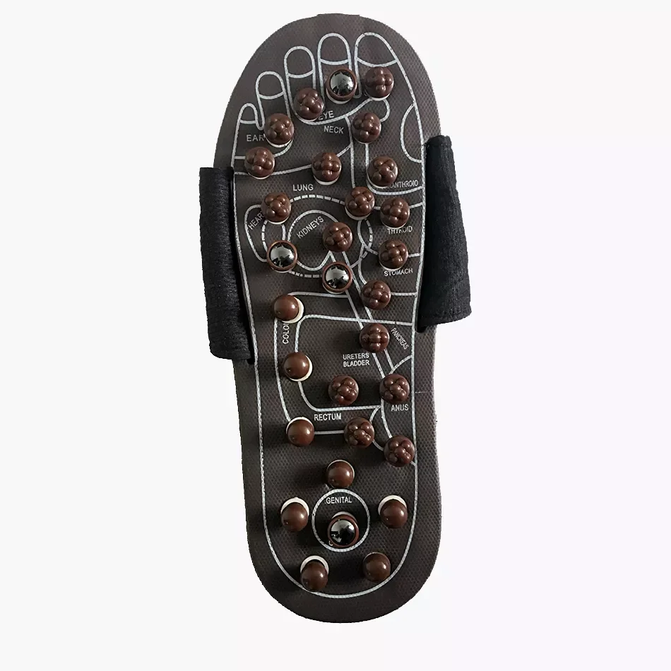 Wholesale Women Men Non Slip Comfortable Health Care PVC Washroom Bathroom Acupuncture Acupressure Foot Massage Slippers