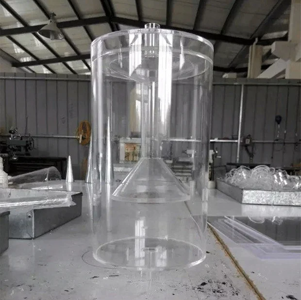 Высококачественные акриловые прозрачные трубки od100x3x1000 мм украшение для отеля большой диаметр пластиковые из ПММА аквариума с прозрачной водой круглая