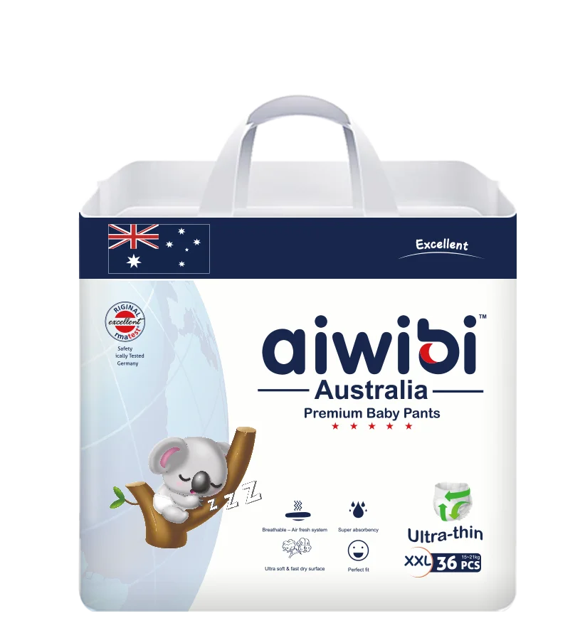 AIWIBI disposable baby diapers best selling high quality baby diapers  pants ultra thin good pampering baby nappies XXXL size 7