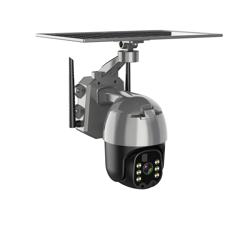 LTE Solar Camera 4MP 2MP Tuya APP Solar Panel 4G Network Camera  Charging 4G Solar Camera