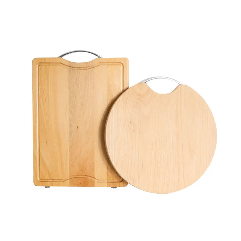 TAOTAOJU Beech Material Square And Round Kitchen Chopping Solid Wood Cutting Board Wooden Kitchenware