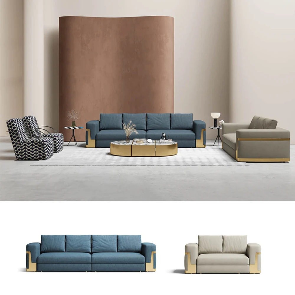 Купить из Китая современные модные кожаные диваны 3 2 1 диван набор мебели антикварные синие для гостиной