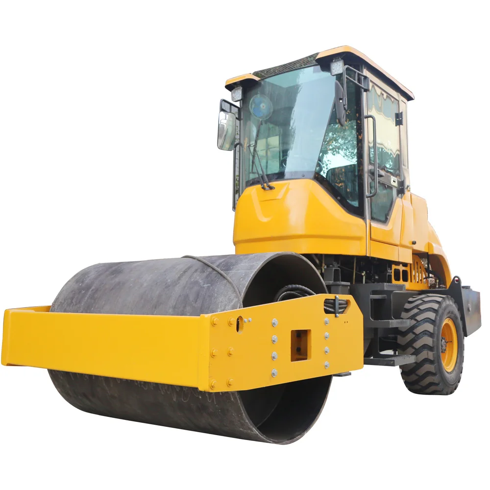 Super Strong Steel Wheel Large Roller Strong Pressure Strength 10t Vibratory Roller with Fan Air Conditioning Roller Sales