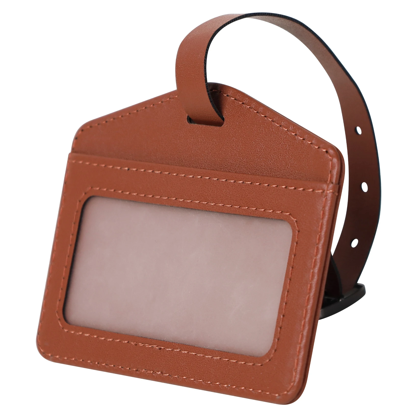 Custom Logo OEM ODM PU leather Tracking Luggage Tag Locator  with find my for Anti Loss Travel Luggage Finder