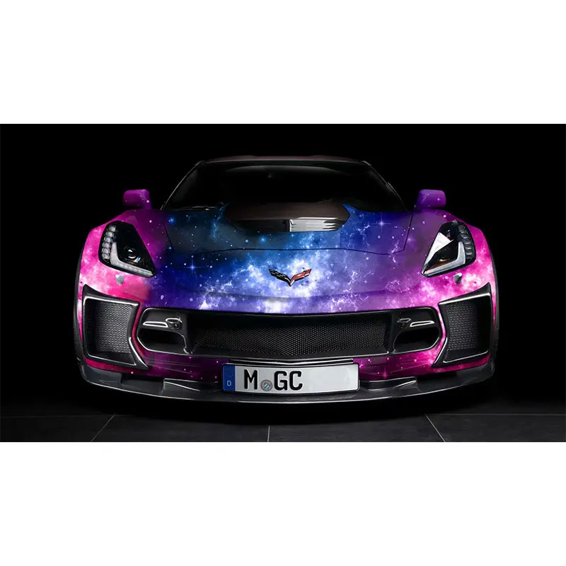 High Quality Camouflage Car Vinyl Wrap Film Car Body Starry Sky Wrap Protective Film