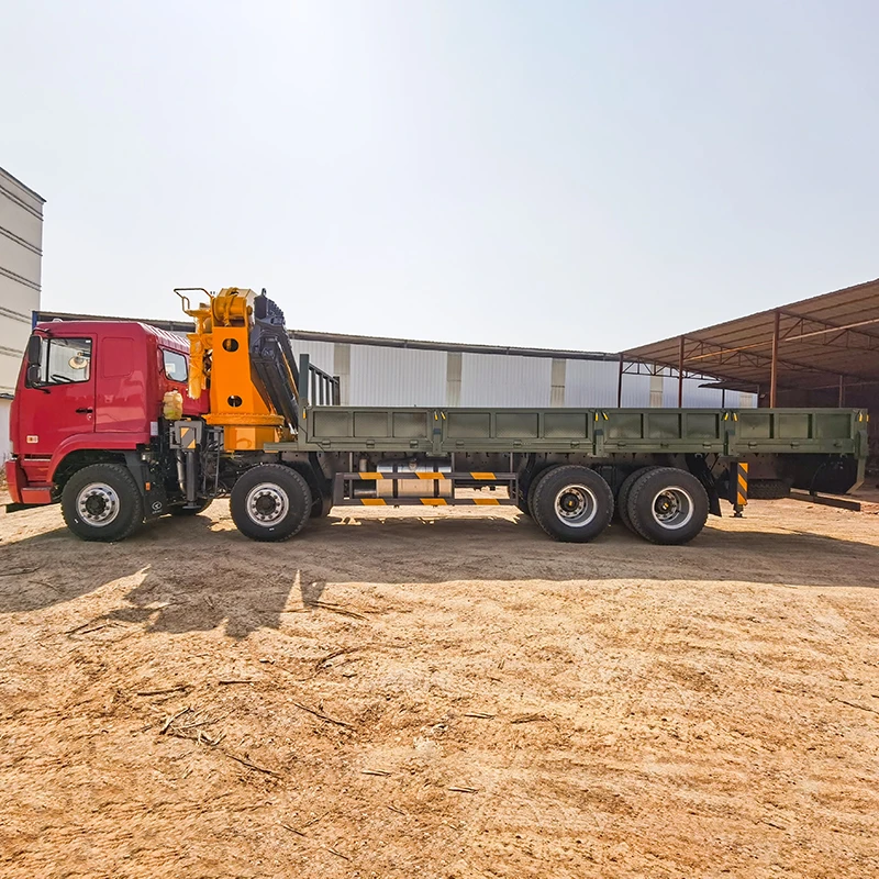 Liftsun 25 Ton Telescopic Folding Boom Truck Mounted Crane Knuckle Boom crane On Truck Hydraulic Truck-Mounted Crane For Sale