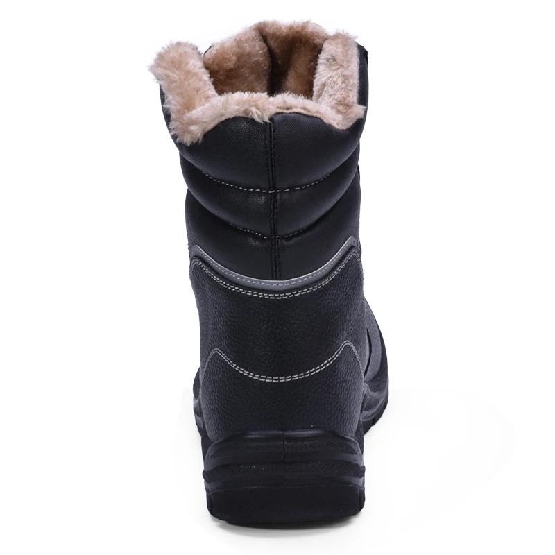 Winter nubuck leather snow boots working mens safety boots