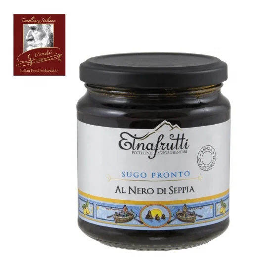 280g Cuttlefish Ink Sauce Giuseppe Verdi Selection Italian seafood Sauce Made in Italy