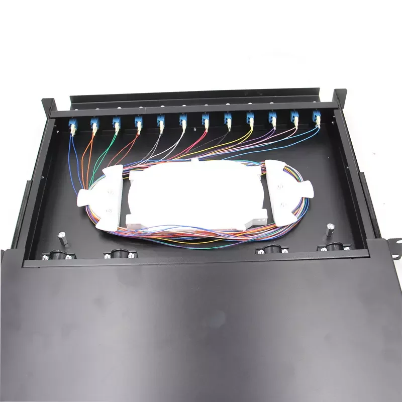 12 Core ODF 1u Rack Mount Fiber Optical Patch Panel