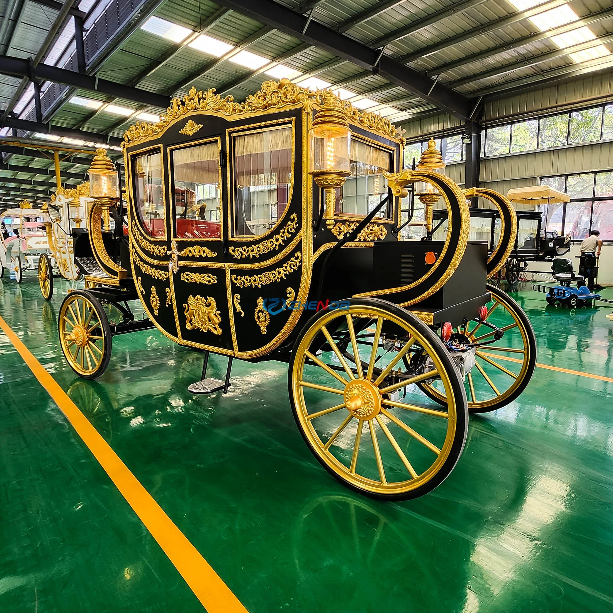 Royal Electric Style Horse Drawn Princess Carriage Wedding Carriage