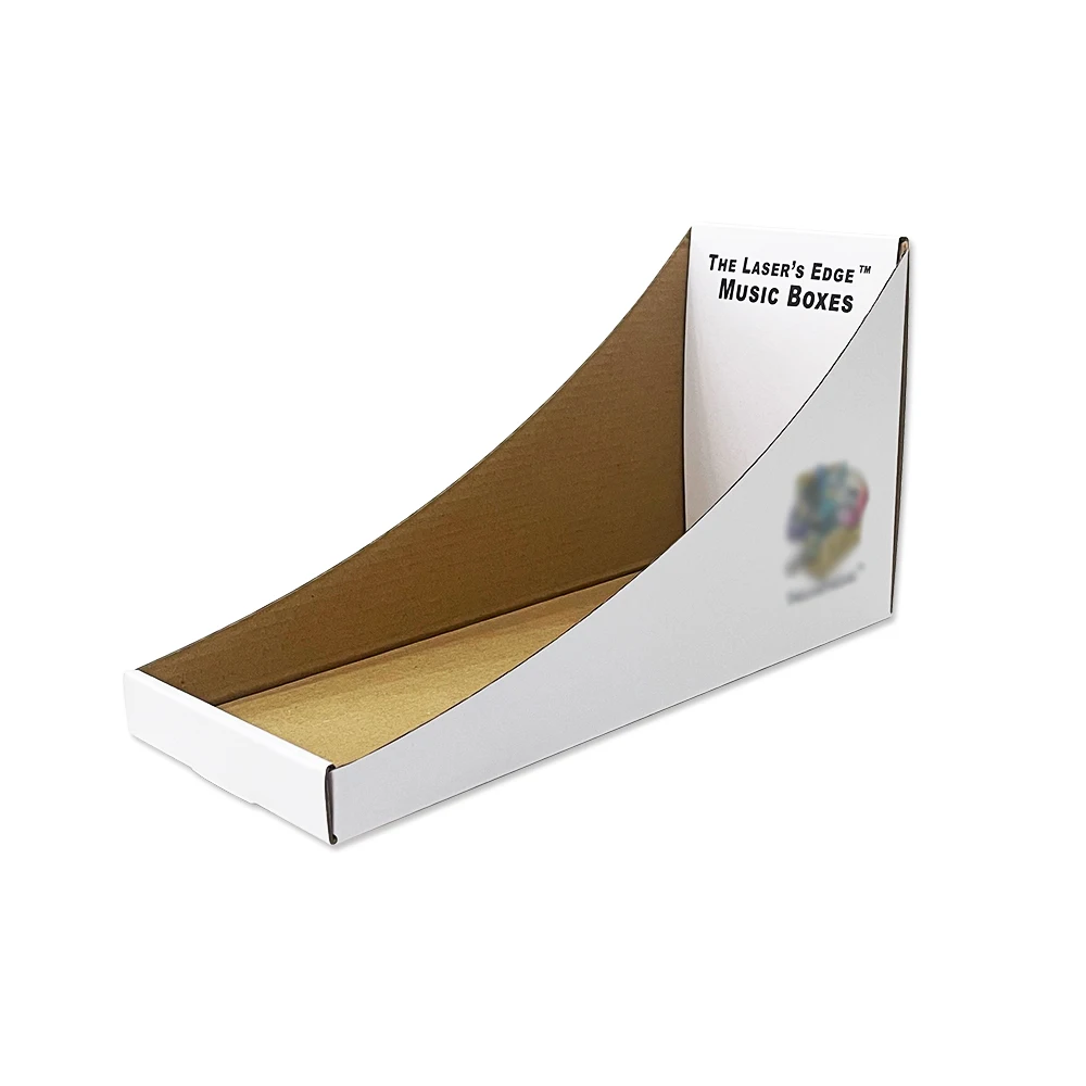 Custom folding paper box packaging corrugated cardboard retail counter display case stand table display boxes