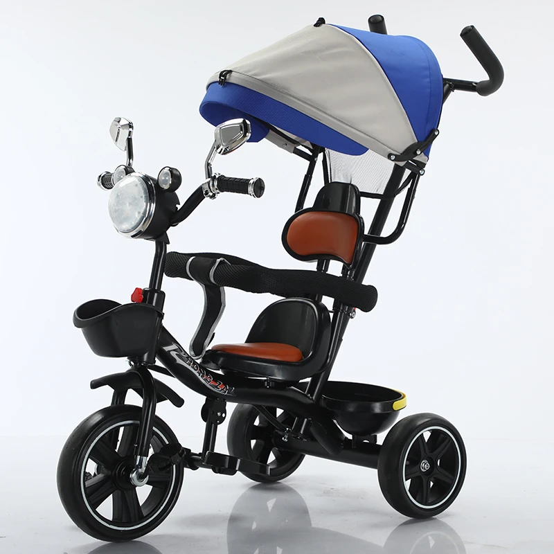 Оптовая продажа детский трехколесный велосипед с музыкальным освещением и зеркалом для От 1 до 3 лет детей