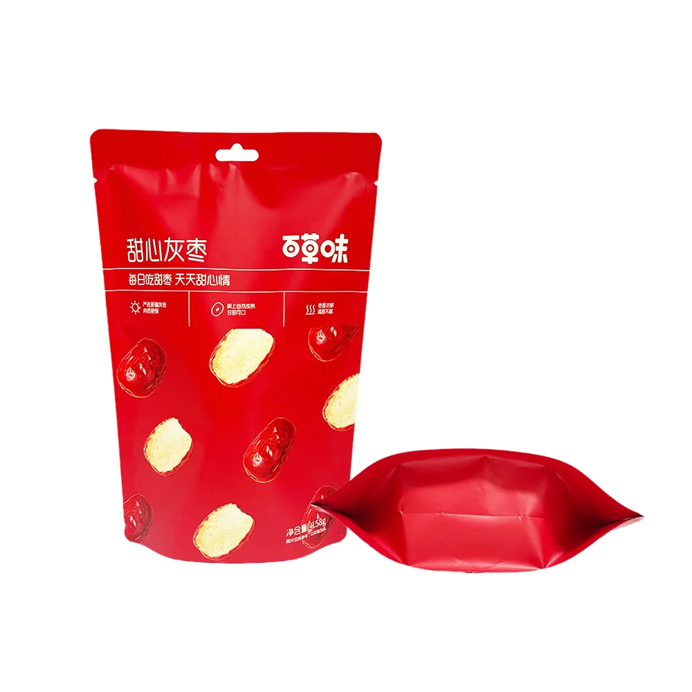 Custom printed child sweet dried fruit stand up pouch zipper packaging bag coconut dried fruit cashew nut package pouch