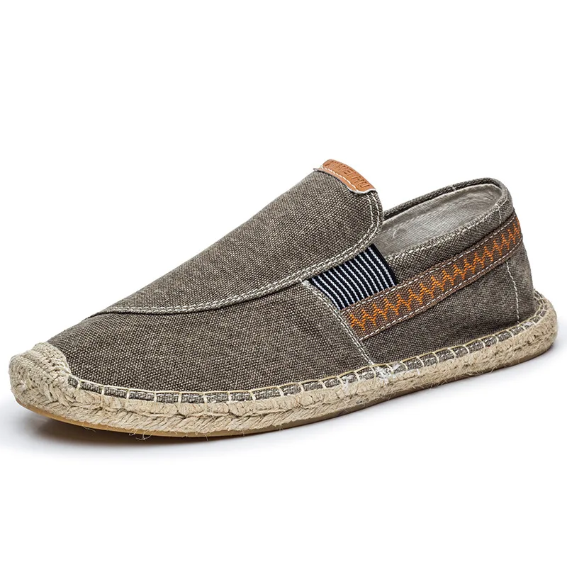 2024 New Fashion Style of Customizable wholesale men shoes canvas espadrille shoe for men