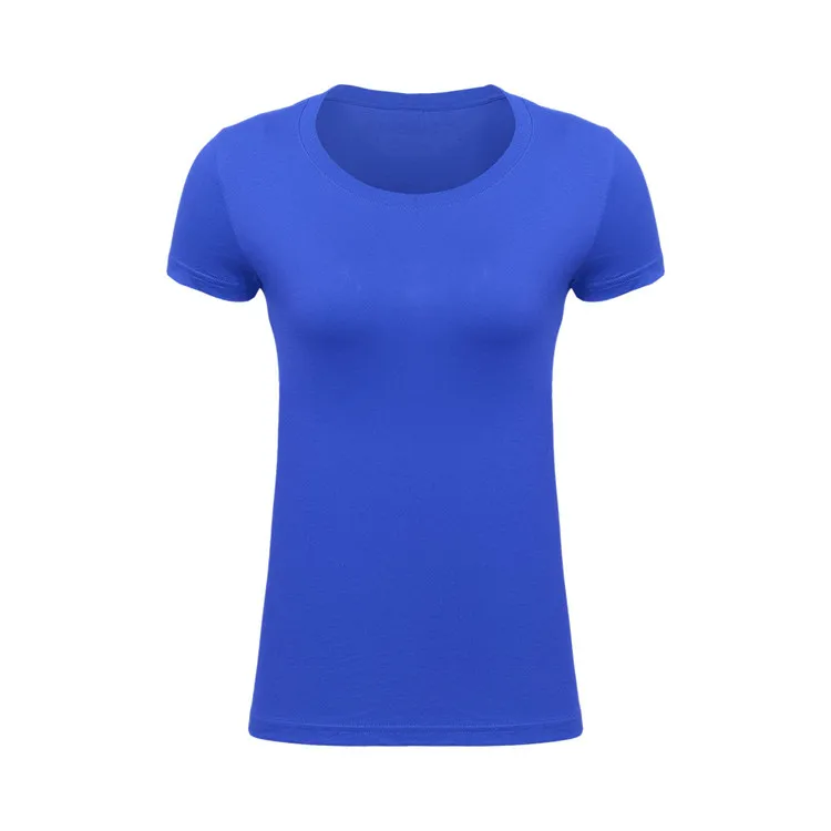 Женские круглый вырез горловины с оборками из чесаного хлопка сплошного цвета с коротким рукавом OEM Пустой выполненный по индивидуальному заказу с вышивкой повседневные футболки