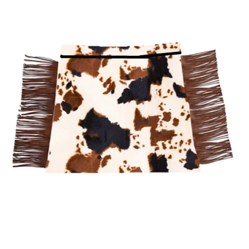  LZ2020 Wholesale New Kids Skirts Baby Girls Fringe For Summer cow printing Short skirts