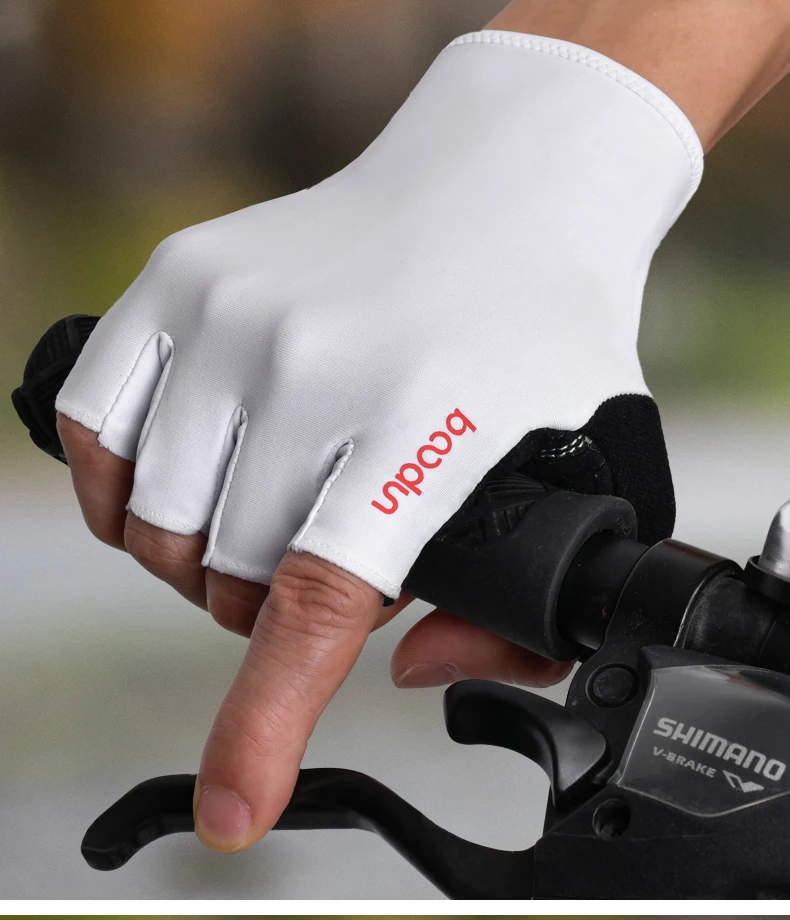 boodun 1428  Summer anti slip breathable  bicycle gloves half finger mtb gloves mountain bike off-road gloves