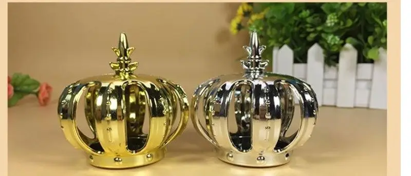 wholesale Plastic Pearlescent coating crown shape Candy Box Oriental india arab  Dragee Container Party Favors Gift We