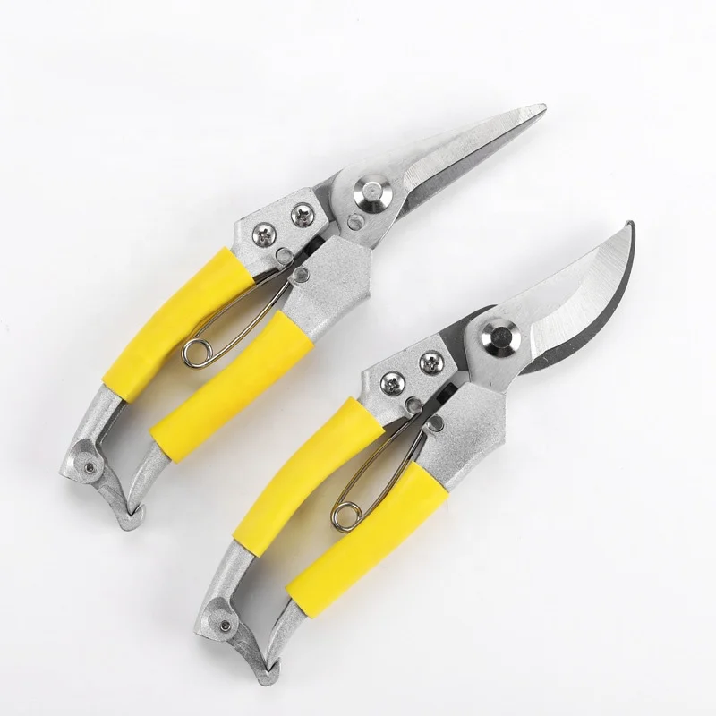Professional china vine palm garden tool apple sharp hand bypass manual tree pruning shears