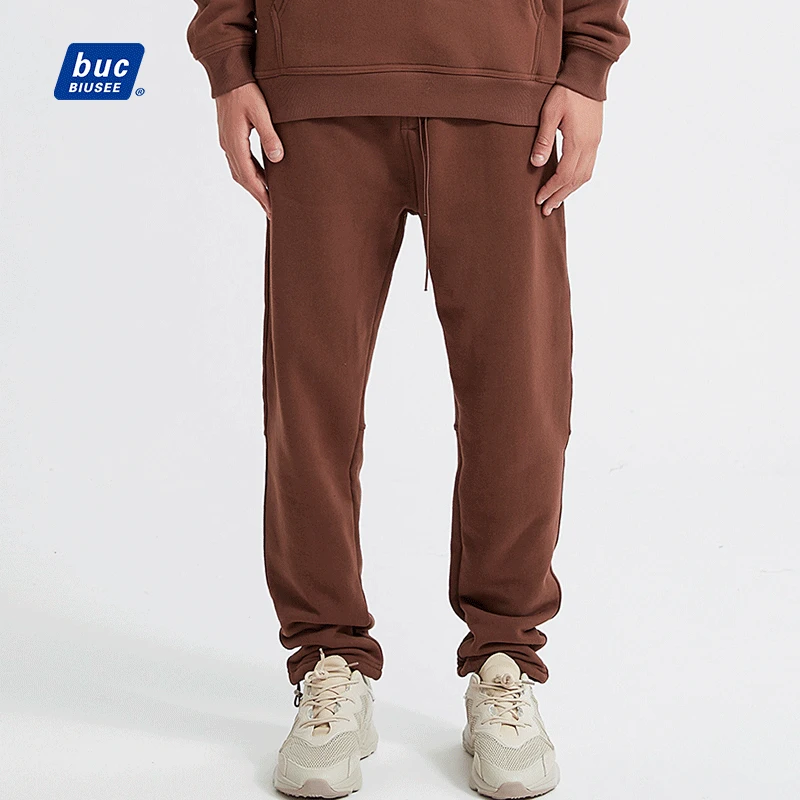 Heavyweight Sweatpants Straight Leg Sweatpants Wholesale 100 Cotton Sweatpants High Quality