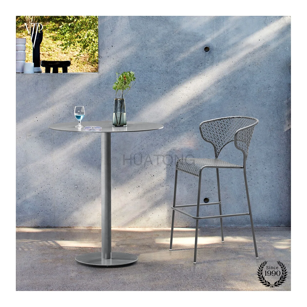 aluminium pub european style outdoor furniture bistro coffee sets patio garden dining table and chairs bar set