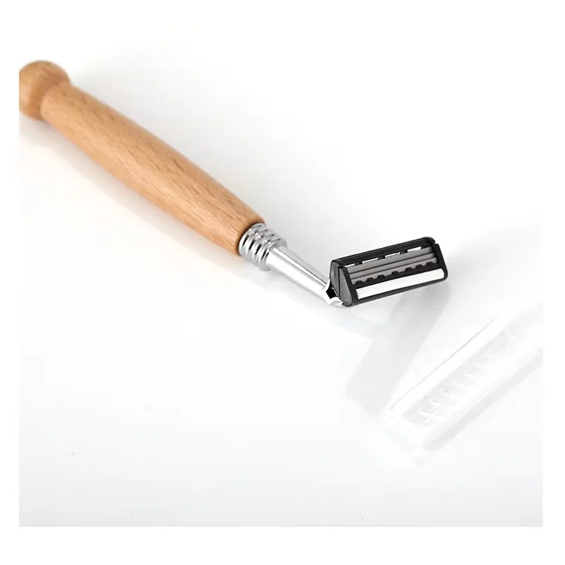 Wholesale High Quality Disposable Eco Bamboo Handle Safety Biodegradable Shaving Razors for Men