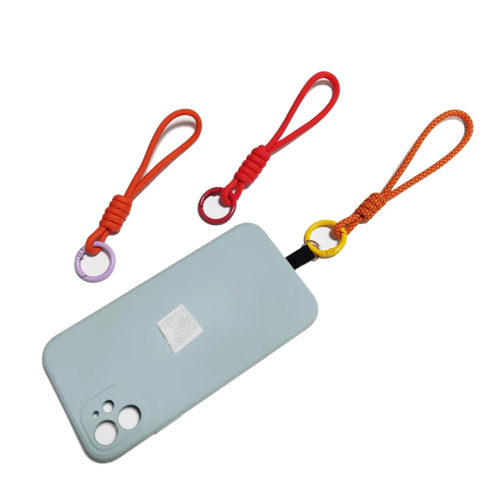 Ручной вязаный чехол для мобильного телефона, брелок на запястье, ремешок для телефона для девочек