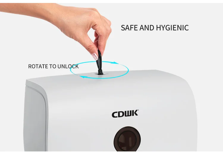 CDWK double jumbo roll tissue dispenser large capacity twin toilet paper dispenser bathroom CD-8477