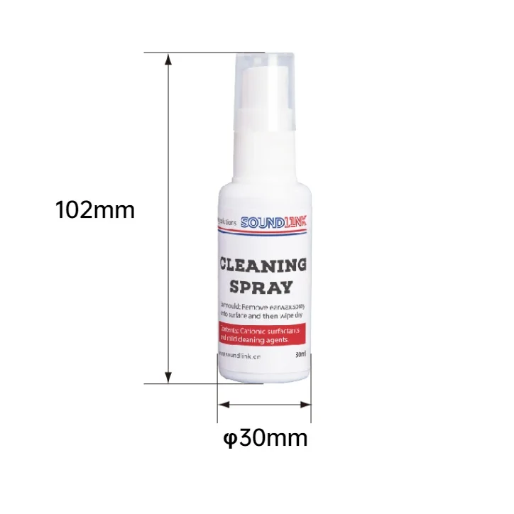30ml Portable Earmold Cleaner Laptop LCD Screen Cleaning Spray for Mobile Phone Hearing Aids