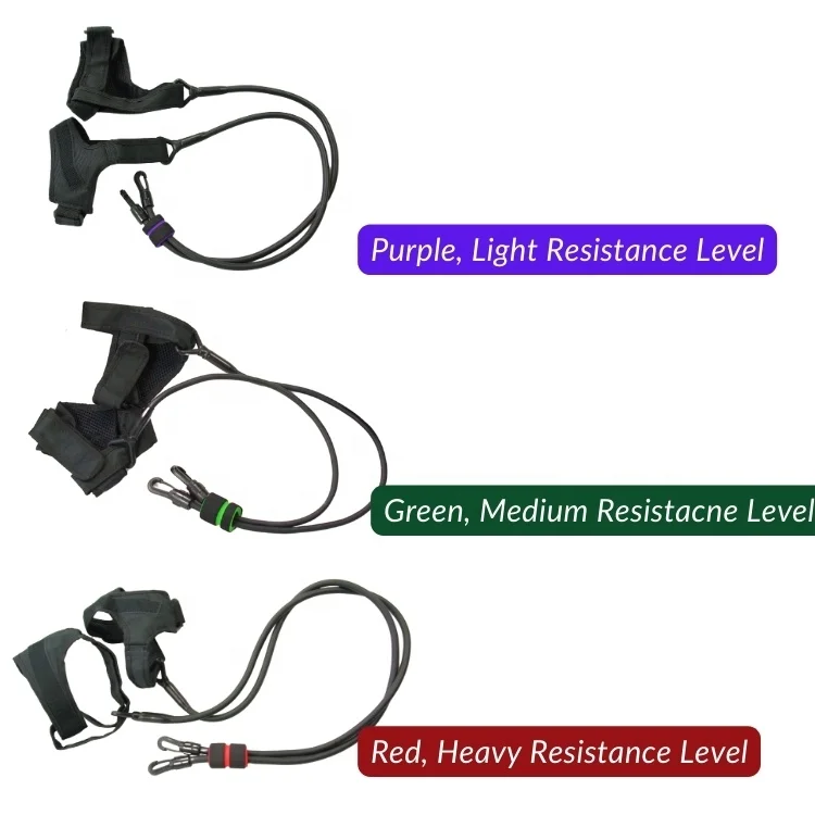 Latex Rubber Resistance Tube And Bands Swimming Training Kick Trainer With Shoulder Harness And Foot Harnesses