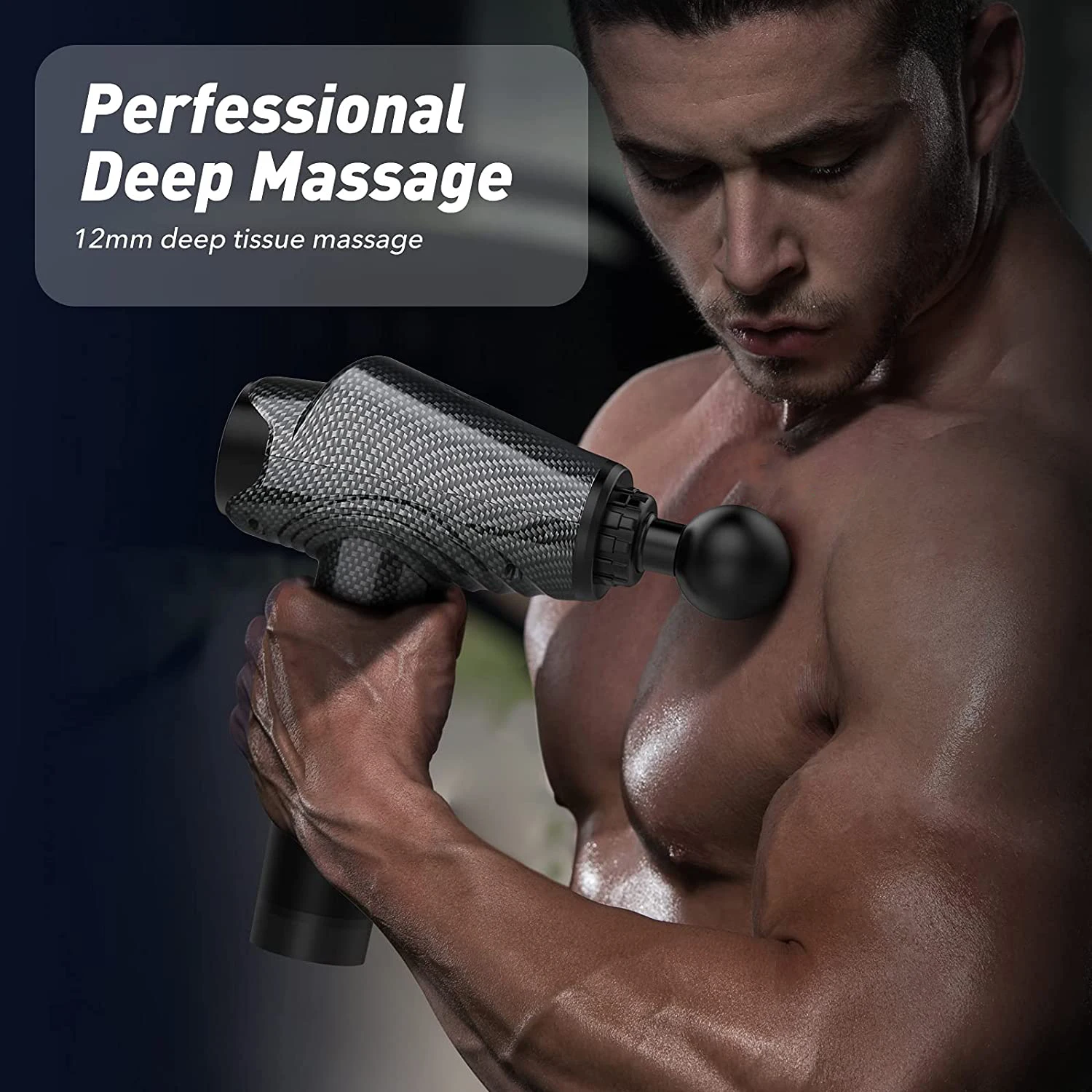 Dropshipping Best Cordless Handle Sports Electric Booster Impulse Percussion Deep Tissue Vibration Body Muscle Massage Gun
