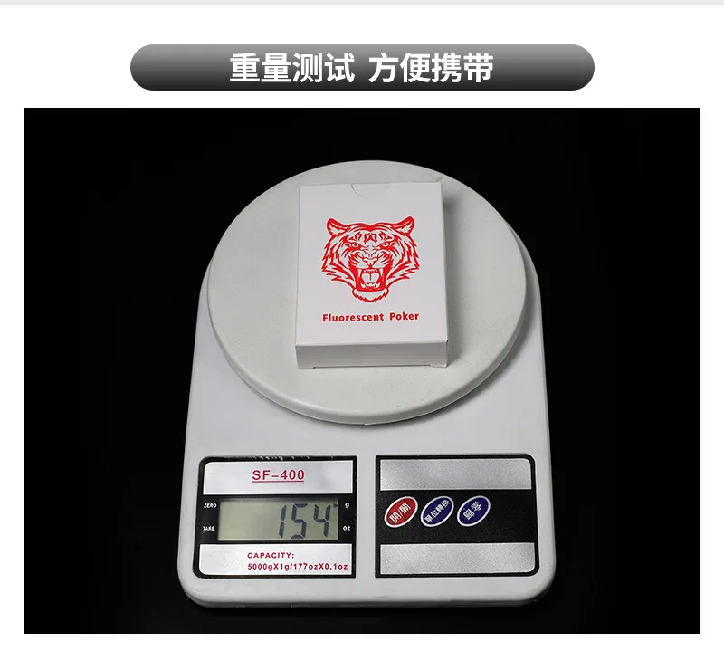 55 pcs Glow in the Dark Festival Playing Cards Customized Factory Wholesale Waterproof PVC poker Cards 63*88mm 154g