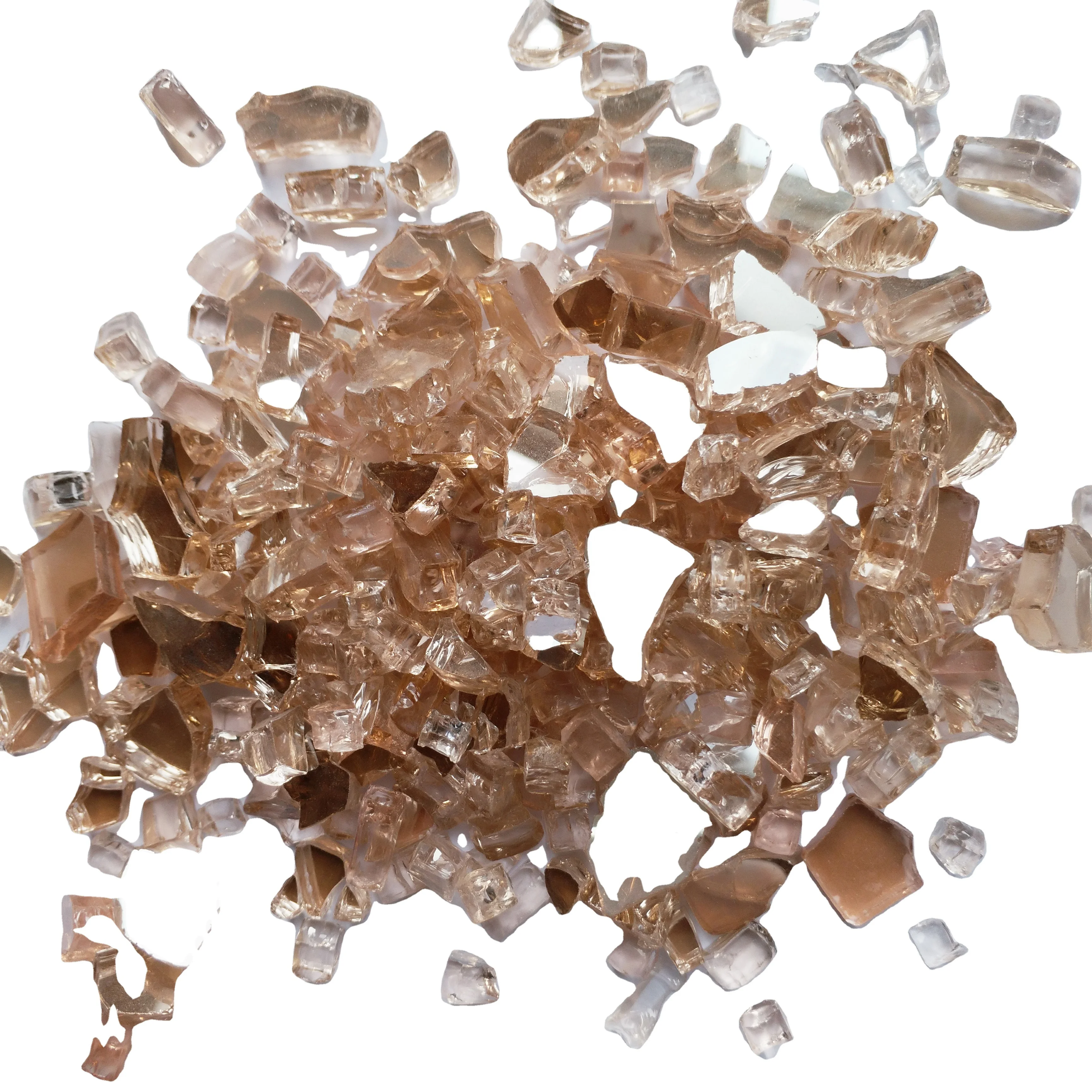 Decoration Colored Fire Glass Beads Solid Curve