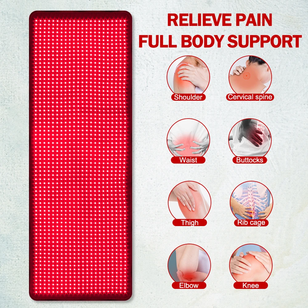 OEM ODM 1540pcs Large Near Infrared Light Therapy Device Blanket Belt 2 PULSING THERAPY LED red light therapy mat