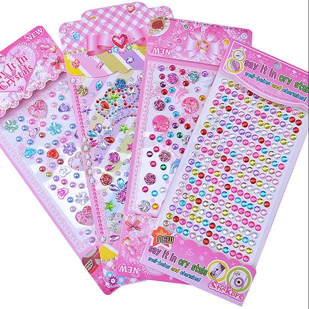 LZY882   Jewels Stickers Gem Stickers Rhinestone Crafts Sticker for Decoration