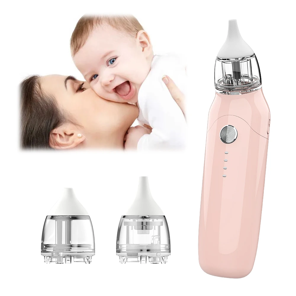 Newborn Nose Cleaning Care Electric Sucking Safety Silicone Nasal Aspirator
