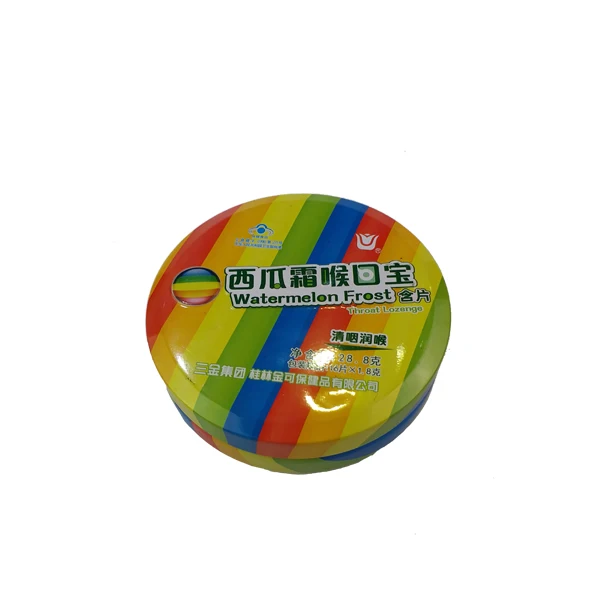 Round/Rectangular shape packaging manufacturer supplier salve/cream/balm container food grade candy mint tin box