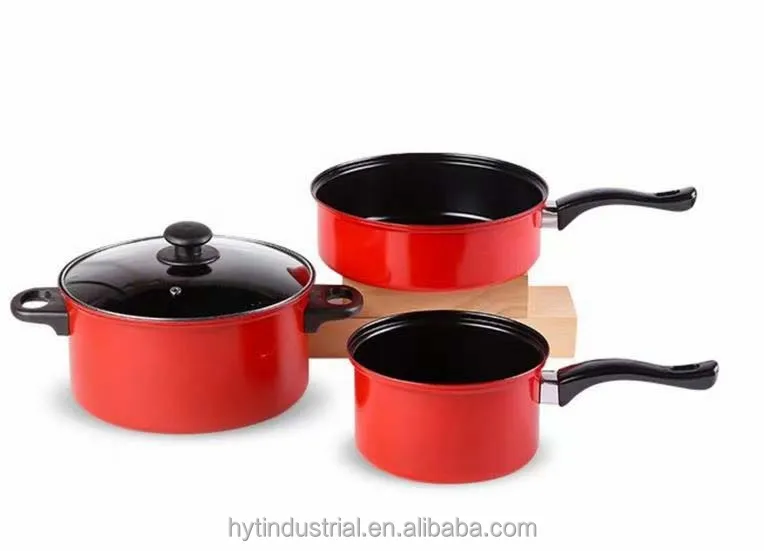 Non-stick Kitchen Cooking  Sauce Soup Pot Kitchen Cookware  Pots Pans Sets Stainless Steel Cooking Pot Cookware Sets