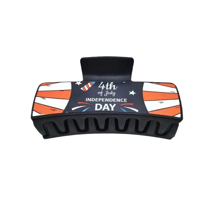 Qualisub Personalized Plastic hair clips Blank Sublimation hair Claw Aluminum sheet for print Adults and Kids Hair Clips