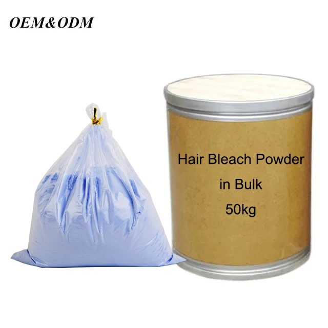 Bulk Order Lift 9 Degree Blue Color Organic Dust Free Hair Bleaching Powder