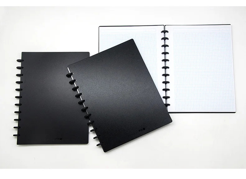 Pre-punched Holes Clear PP Frosted Budget Planner Reusable Disc Binding Notebook Cover