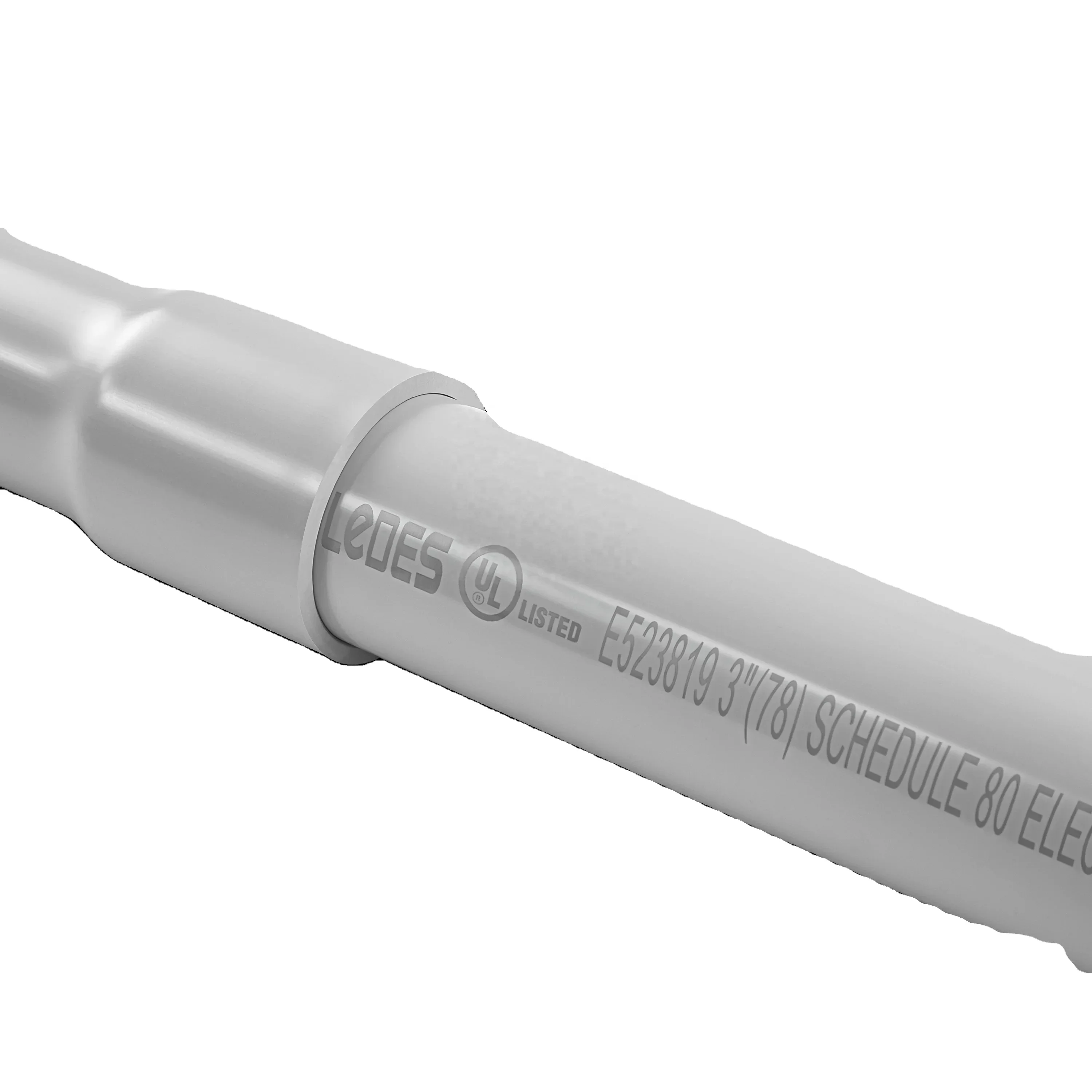 LeDES 1/2~8 Inch UL Listed Schedule 80 PVC Pipe Sunlight Resistant Conduit Pipes Manufacturer for PVC Electrical Conduits