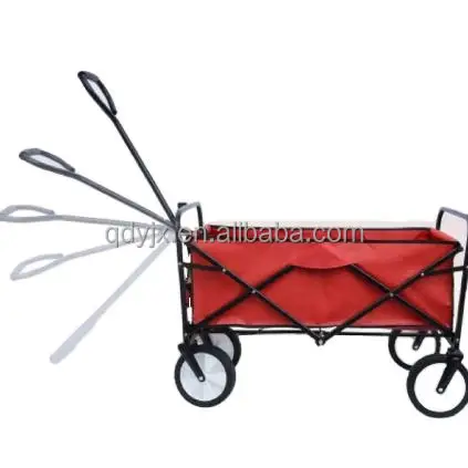 Shipment within 3 days Cheap Wholesale Camping Wagon Utility Folding Wagon Cart Beach Trolley Cart Portable 4 Wheels in stock