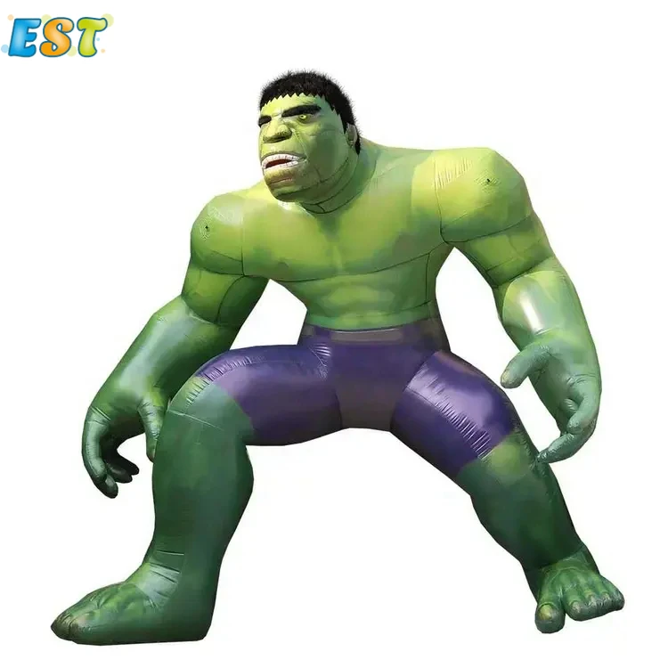 New design high advertising big inflatable superhero inflatable character model spiderman iron man model for event