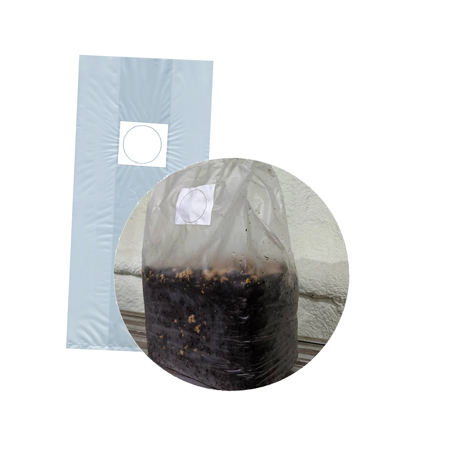 
Shiitake cultivation mushroom autoclavable pp growing plastic bags 
